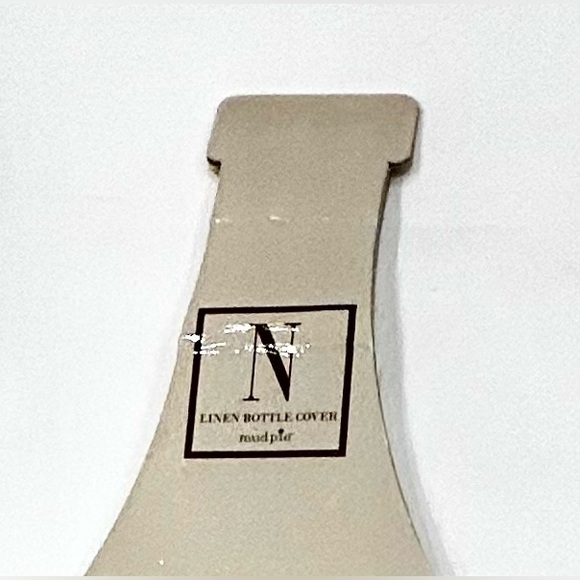 NEW Set of 2 Embroidery Initial (N) linen Wine Bags - Picture 8 of 8